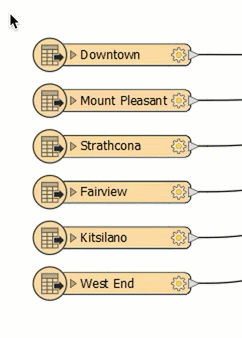 Selecting multiple feature types